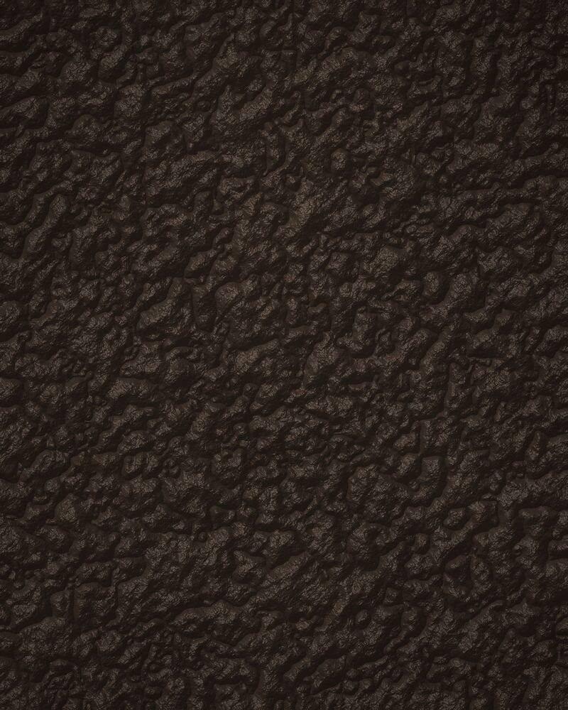 Close study of box calf leather grain under raking light